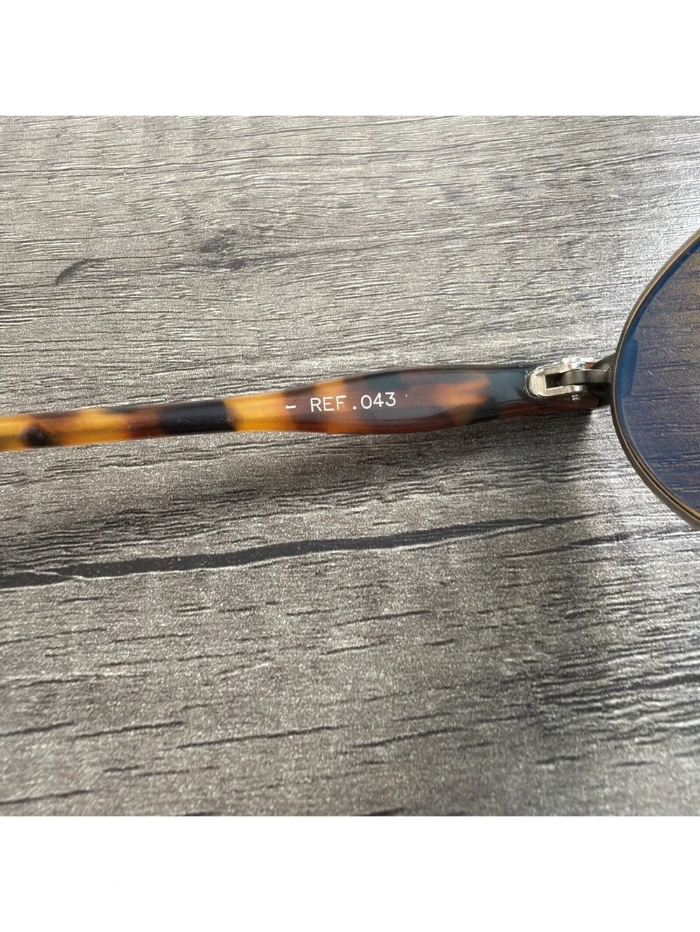 Vintage Vuarnet Oval Eyeglasses Brown Tortoiseshell 043 Optical FRAMES ONLY